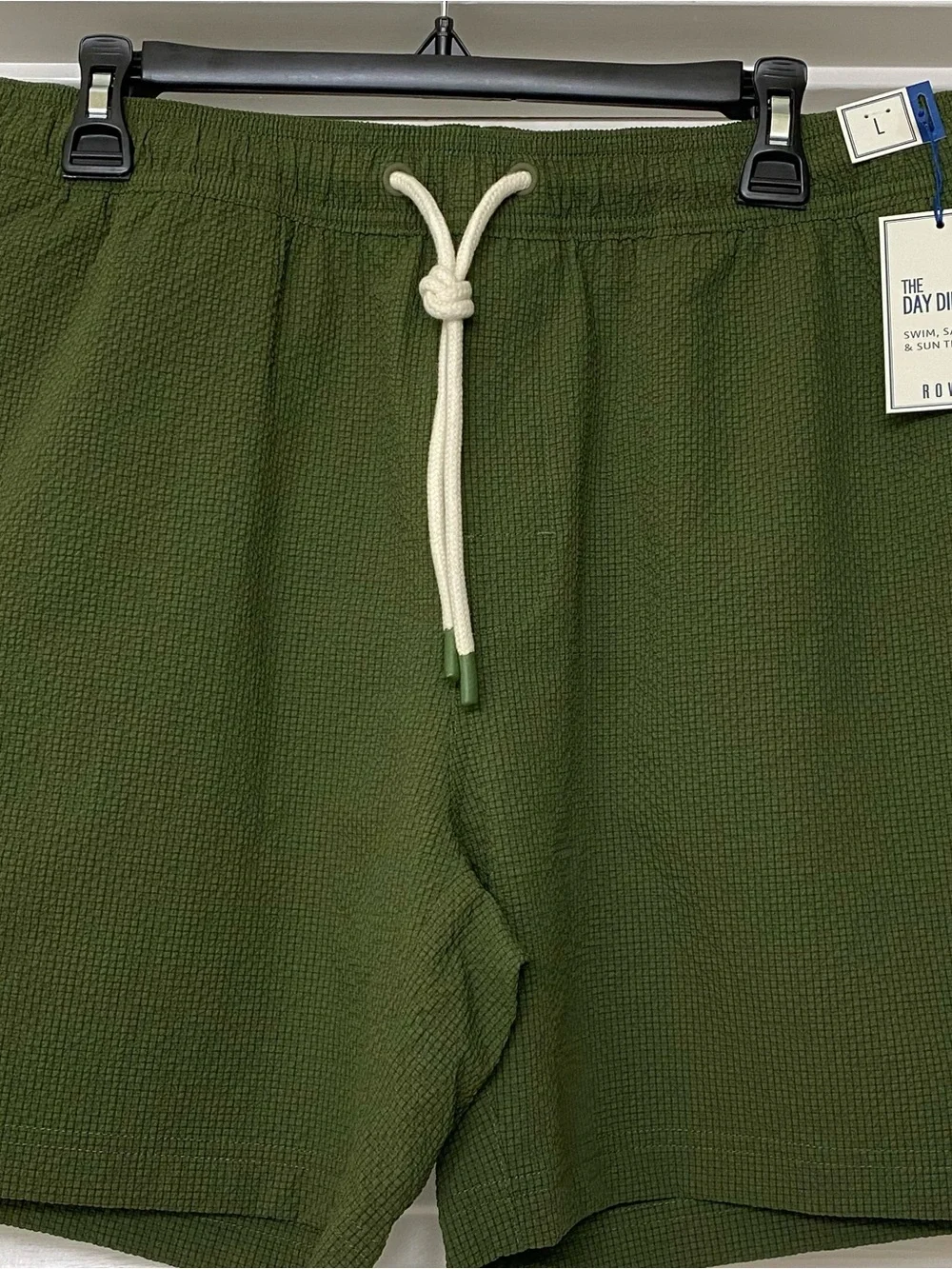 The Day Dipper Men's Olive Green Swim Trunk by ROWM